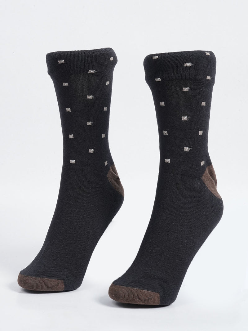 Black  Design Socks (SOCKS-1008)