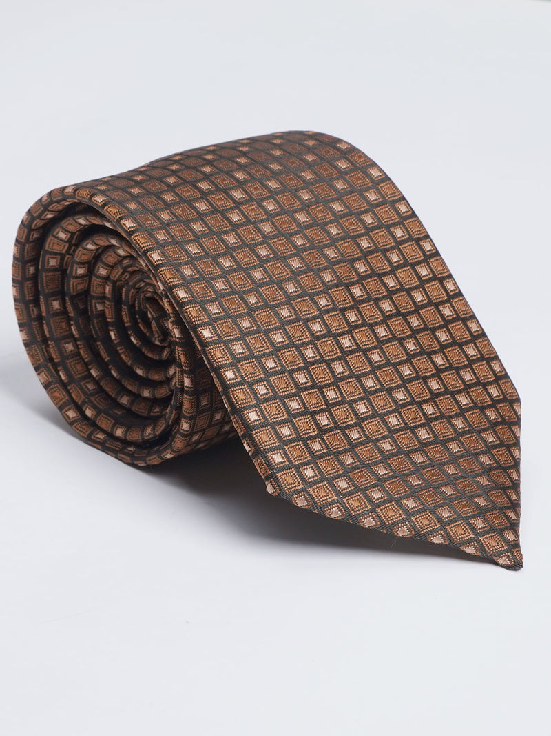 Brown Designer Self Tie (TIE-1143)