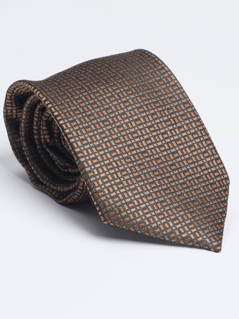 Brown Designer Self Tie (TIE-1154)
