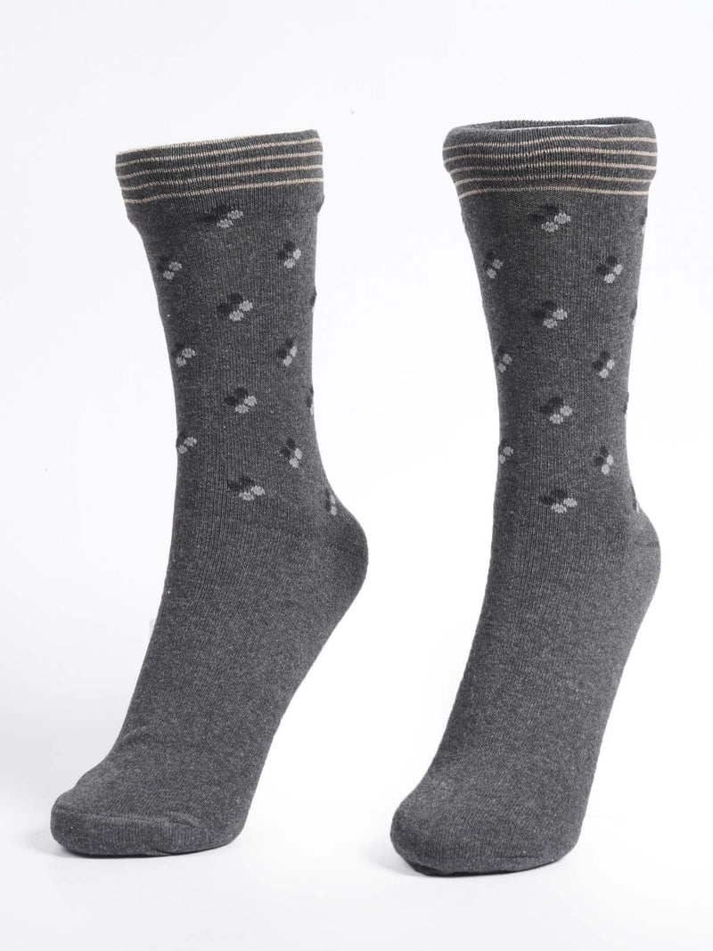 Charcoal Grey Designer Socks (SOCKS-1219)