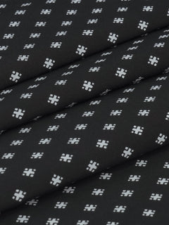 Black & White Printed Bespoke Shirt (BSPR-002)