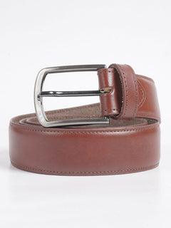 Brown Plain Leather Belt  (BELT-707)