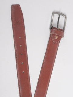 Brown Plain Leather Belt  (BELT-707)