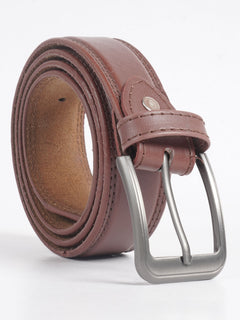 Brown Plain Leather Belt  (BELT-715)