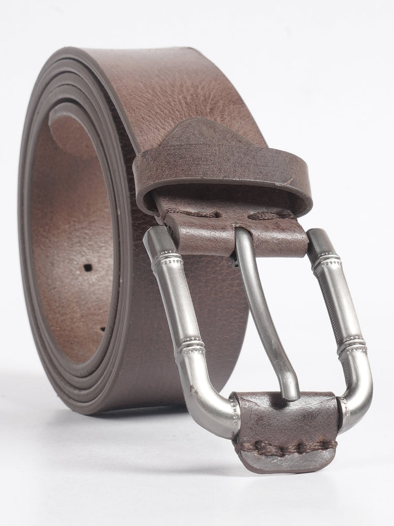 Brown Natural Grain Leather Belt  (BELT-716)