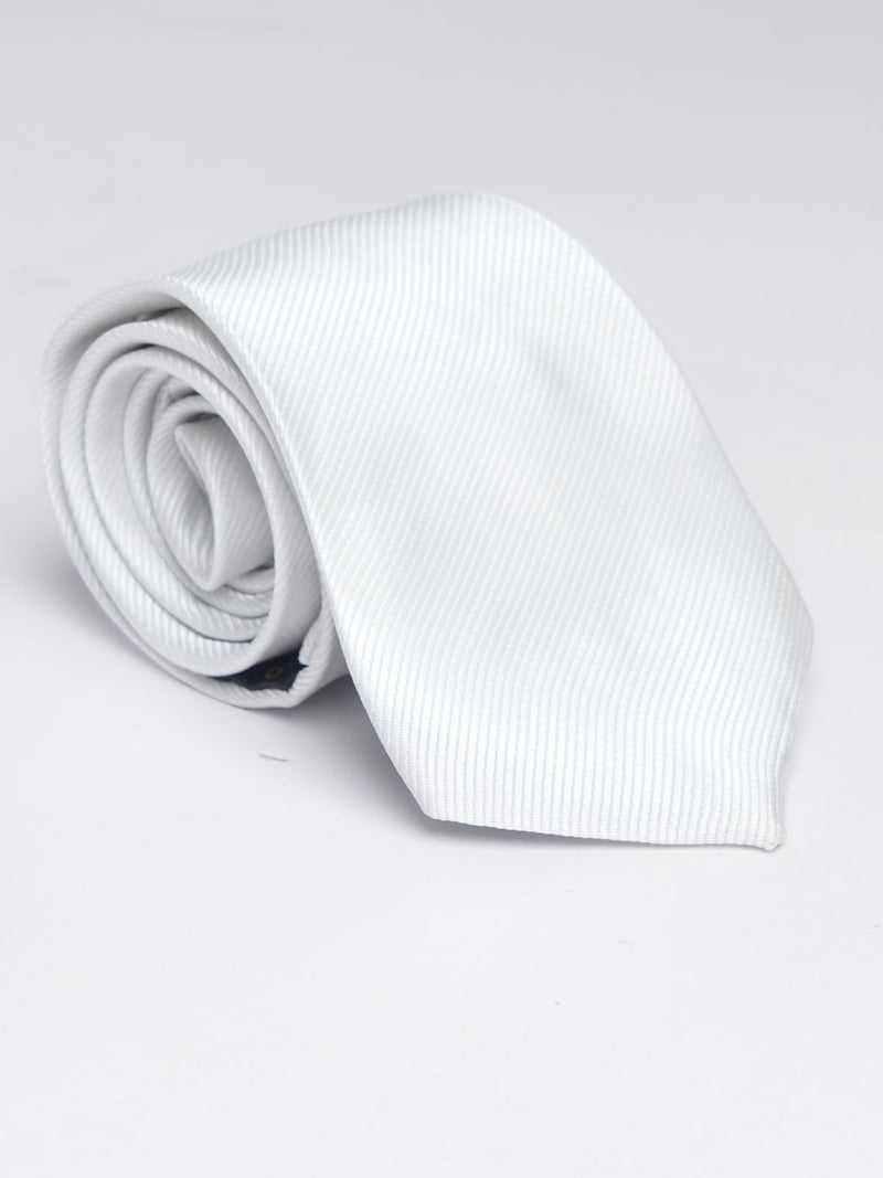 Rich White Self Tie (TIE-898)
