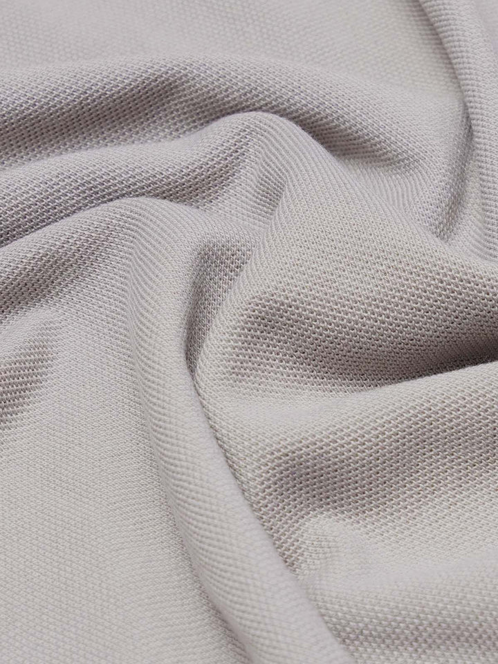 Grey Half Sleeves Designer Polo T-Shirt (POLO-936)