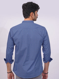 Blue Designer Printed Casual Shirt  (CSP-240)