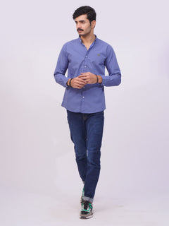 Blue Designer Printed Casual Shirt  (CSP-242)