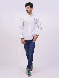 White Designer Printed Casual Shirt  (CSP-246)