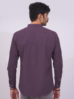 Purple Designer Printed Casual Shirt  (CSP-261)