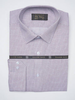 Dark Brown Micro Checkered, Elite Edition, French Collar Men’s Formal Shirt (FS-1218)