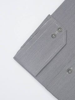 Black & White Micro Checkered, Elite Edition, French Collar Men’s Formal Shirt (FS-1218)