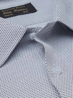 Black & White Self, Elite Edition, French Collar Men’s Formal Shirt (FS-1221)