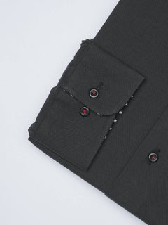 Black Plain, Elite Edition,Cutaway Collar Men’s Designer Formal Shirt (FS-1518)