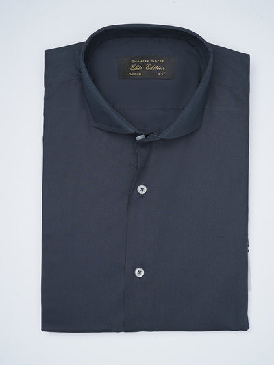 Navy Blue Plain, Cutaway Collar, Elite Edition, Men’s Formal Shirt  (FS-1679)