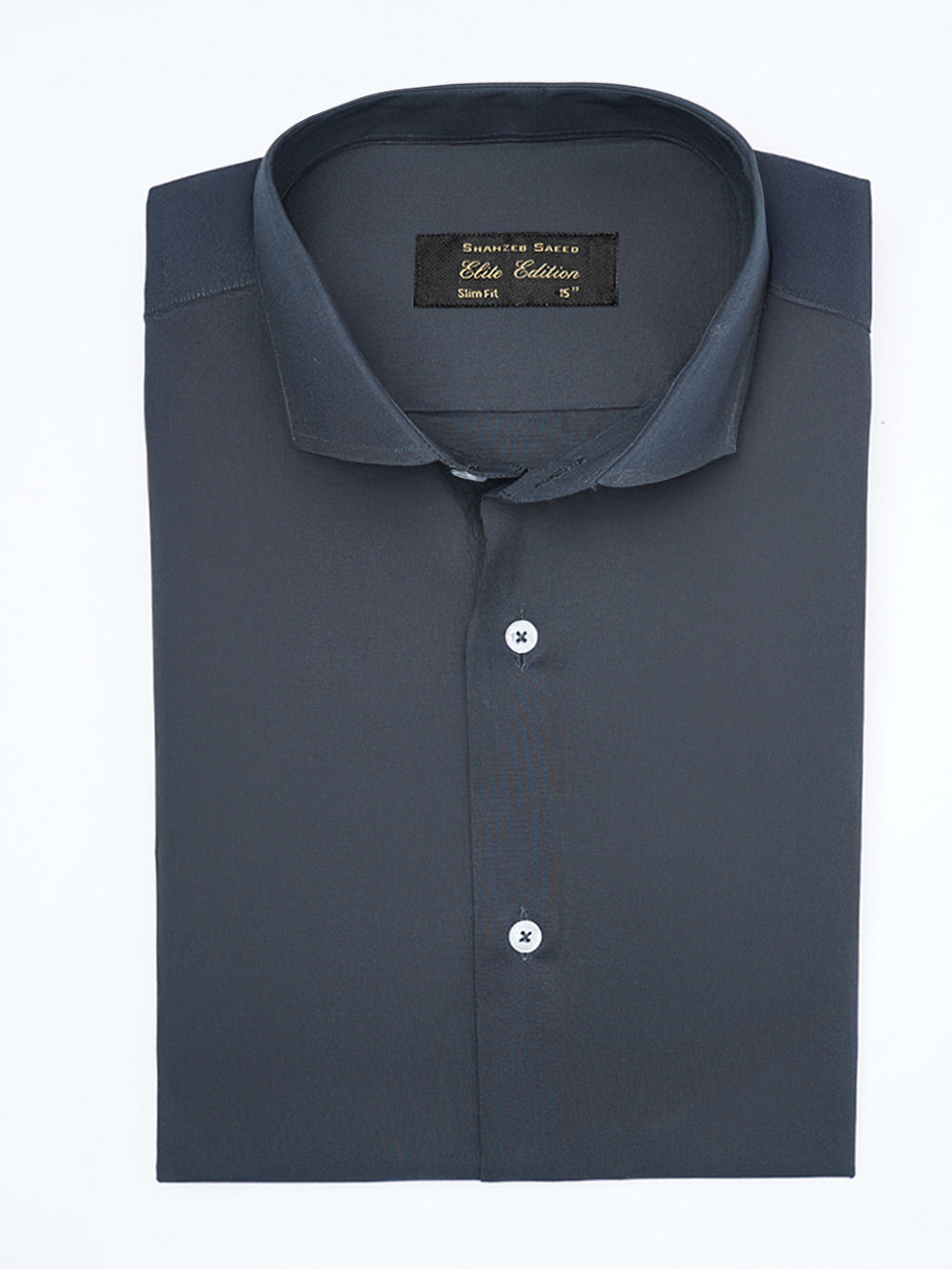 Navy Blue Plain, Cutaway Collar, Elite Edition, Men’s Formal Shirt (FS-2335)