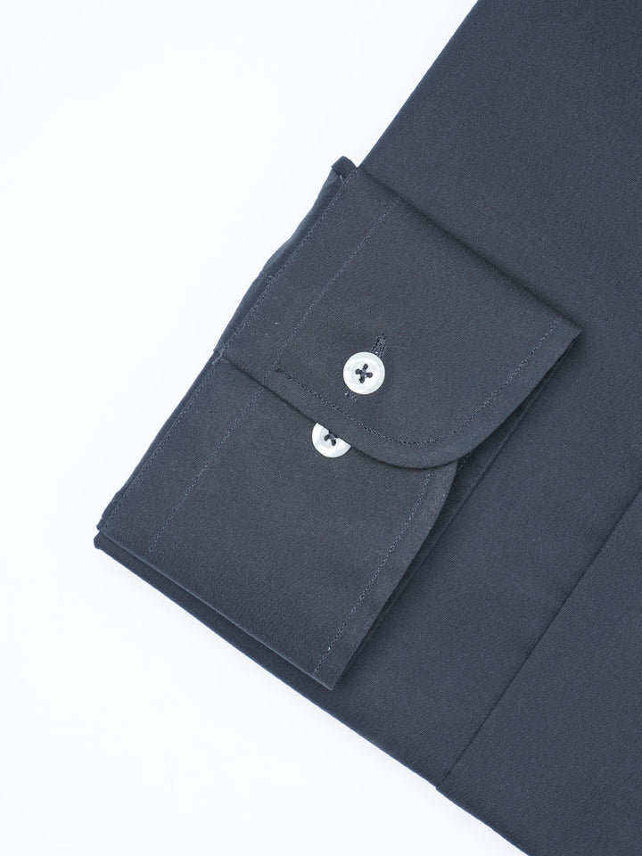 Navy Blue Plain, Cutaway Collar, Elite Edition, Men’s Formal Shirt (FS-2335)