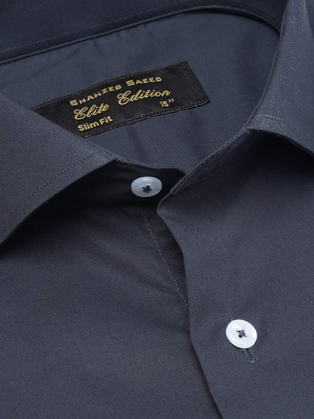Navy Blue Plain, Cutaway Collar, Elite Edition, Men’s Formal Shirt (FS-2335)