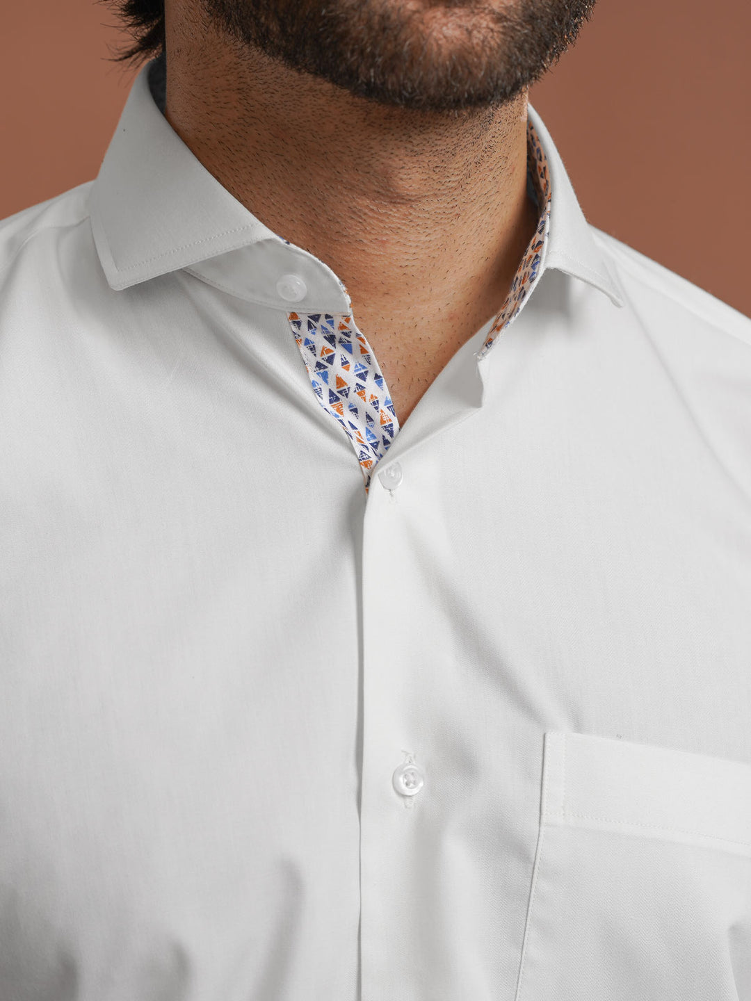 White Plain, Cutaway Collar, Elite Edition, Men’s Designer Formal Shirt (FS-2472)