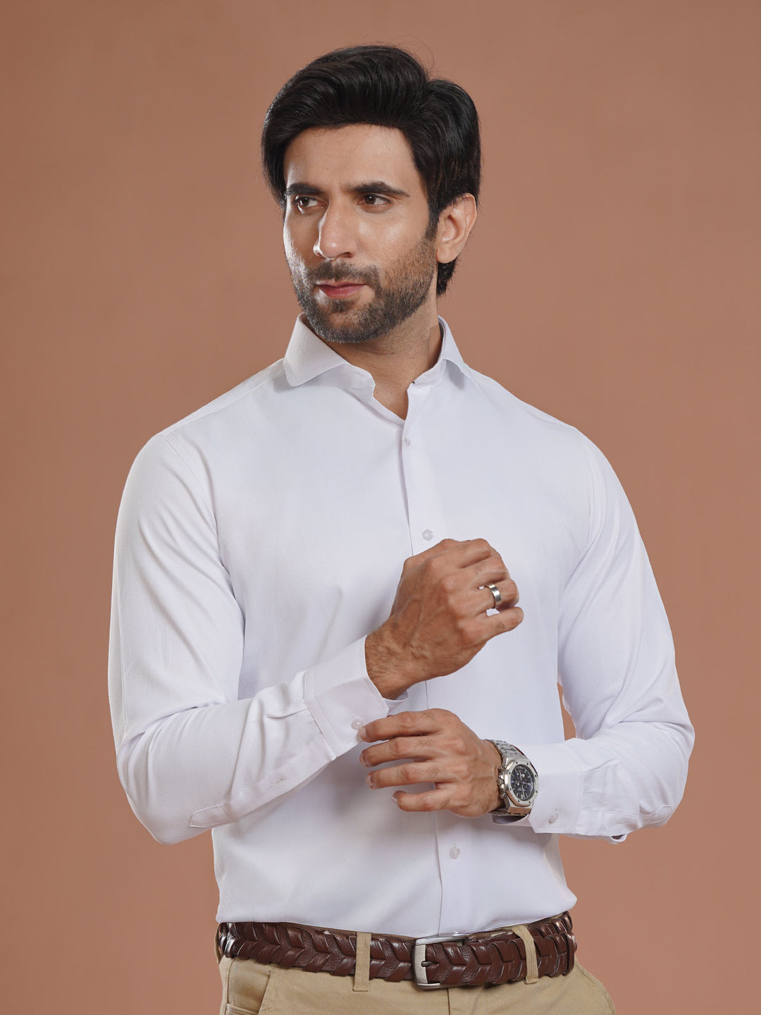 White Plain, Cutaway Collar, Elite Edition, Men’s Formal Shirt (FS-2484)