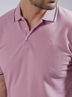 Orchid Classic Half Sleeves Cotton Polo T-Shirt (POLO-744)