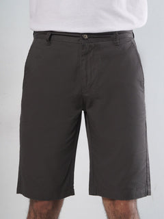 Dark Brown Plain Men's Summer Cotton Shorts (Shorts-22)