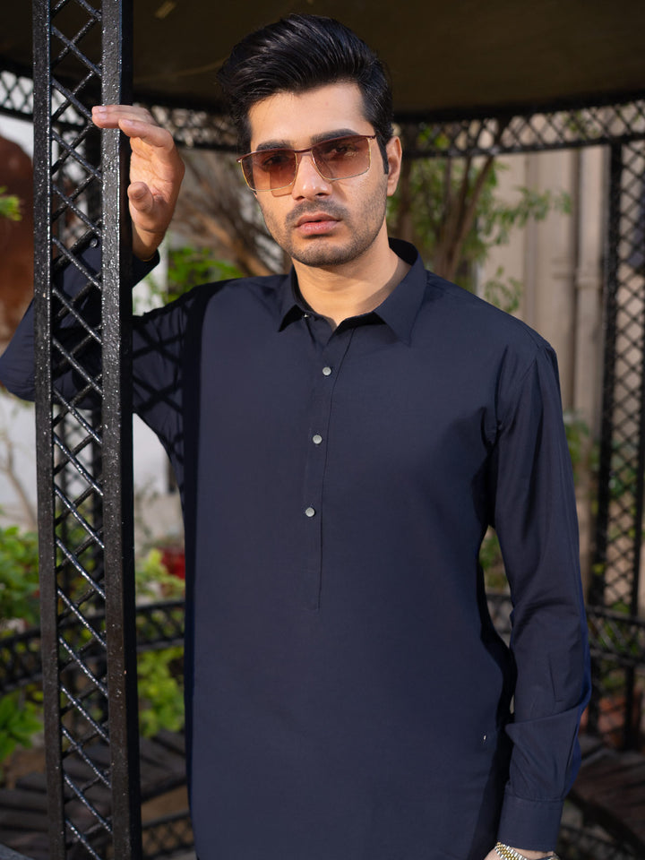 Blue Plain Exclusive Range Designer Shalwar Kameez (SK-598)
