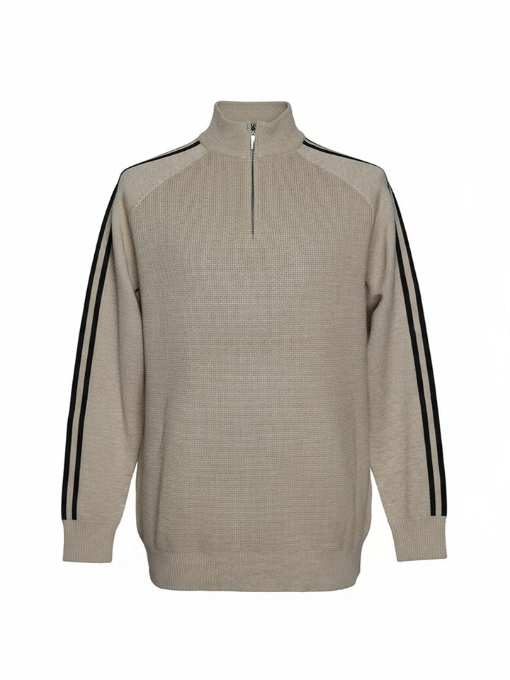 Light Brown Mock Neck Sweater (SMN-001)