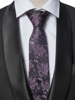 Black Designer Tie Set (TS-258)
