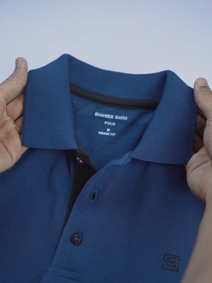 Poseidon Half Sleeves Designer Polo T-Shirt (POLO-935)