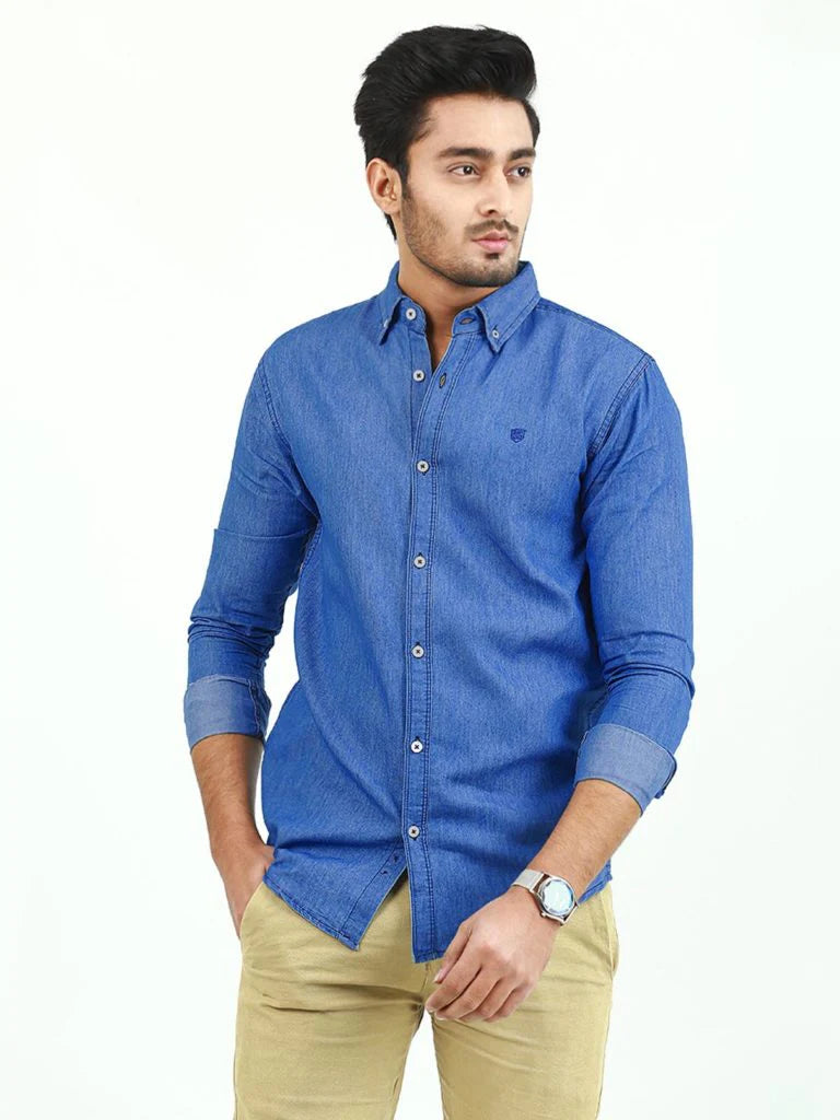 Denim Shirt Male Fashion A Classic Style That Suits Every Guy
