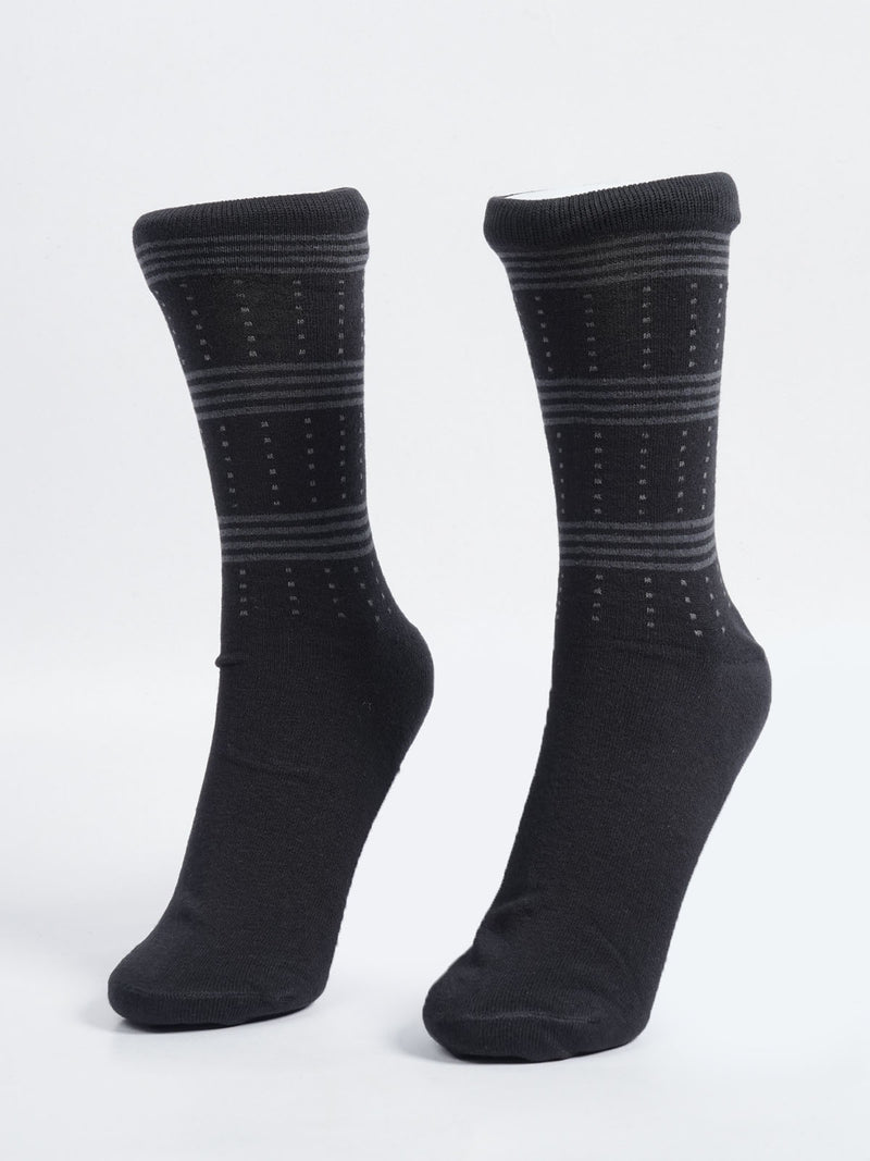 Black  Designer Socks (SOCKS-1017)