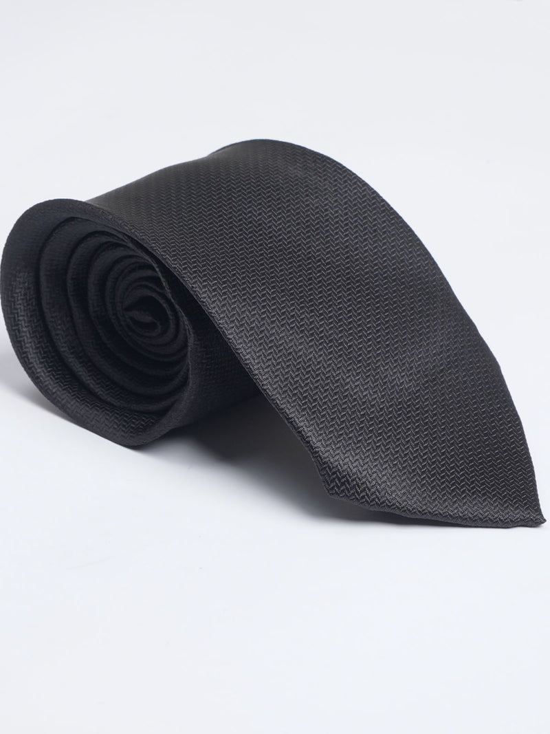 Black Designer Self Tie (TIE-1035)