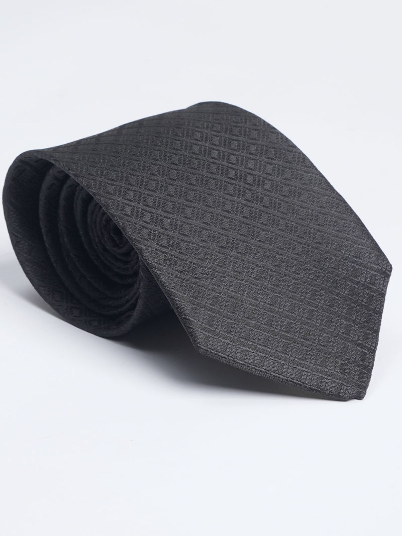 Black Designer Self Tie (TIE-1036)