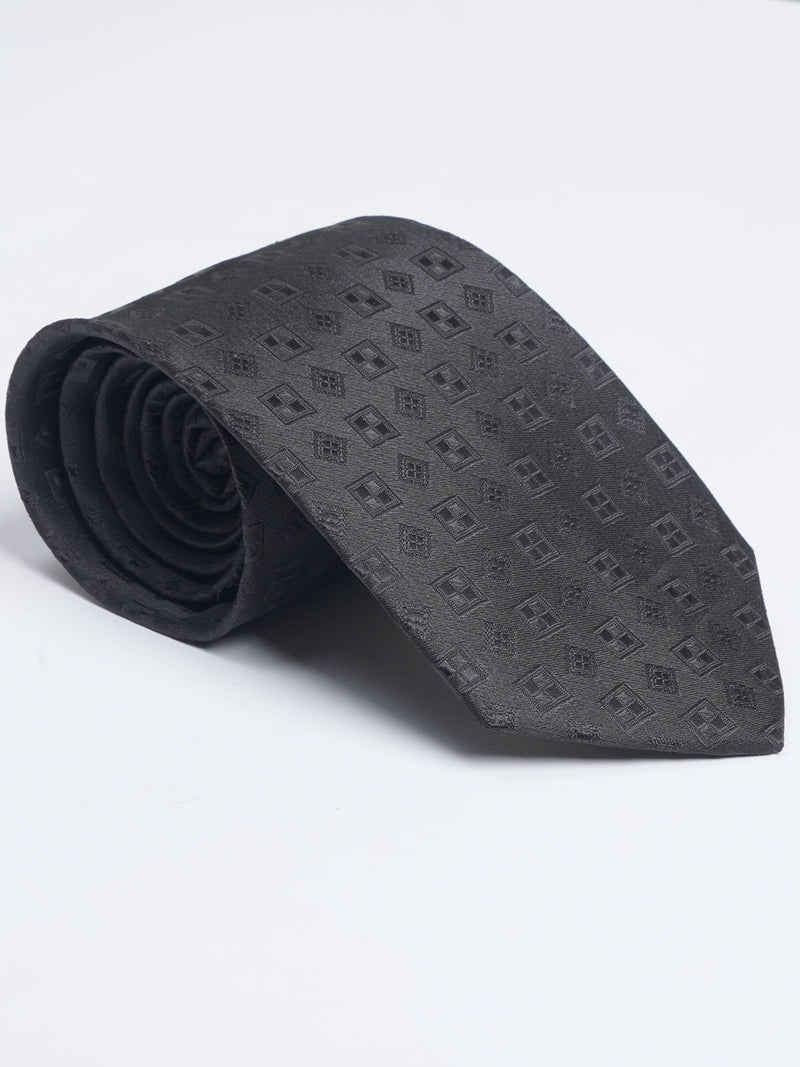 Black Designer Self Tie (TIE-1039)