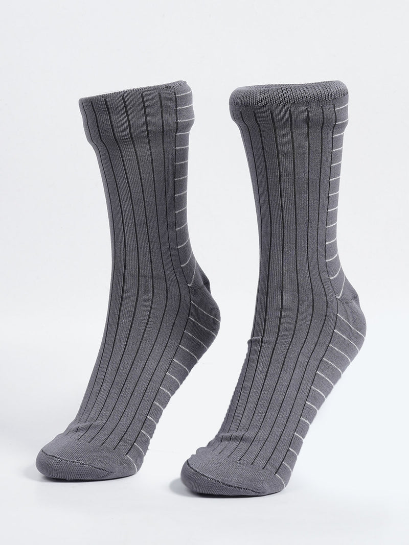 Grey  Designer Socks (SOCKS-1040)