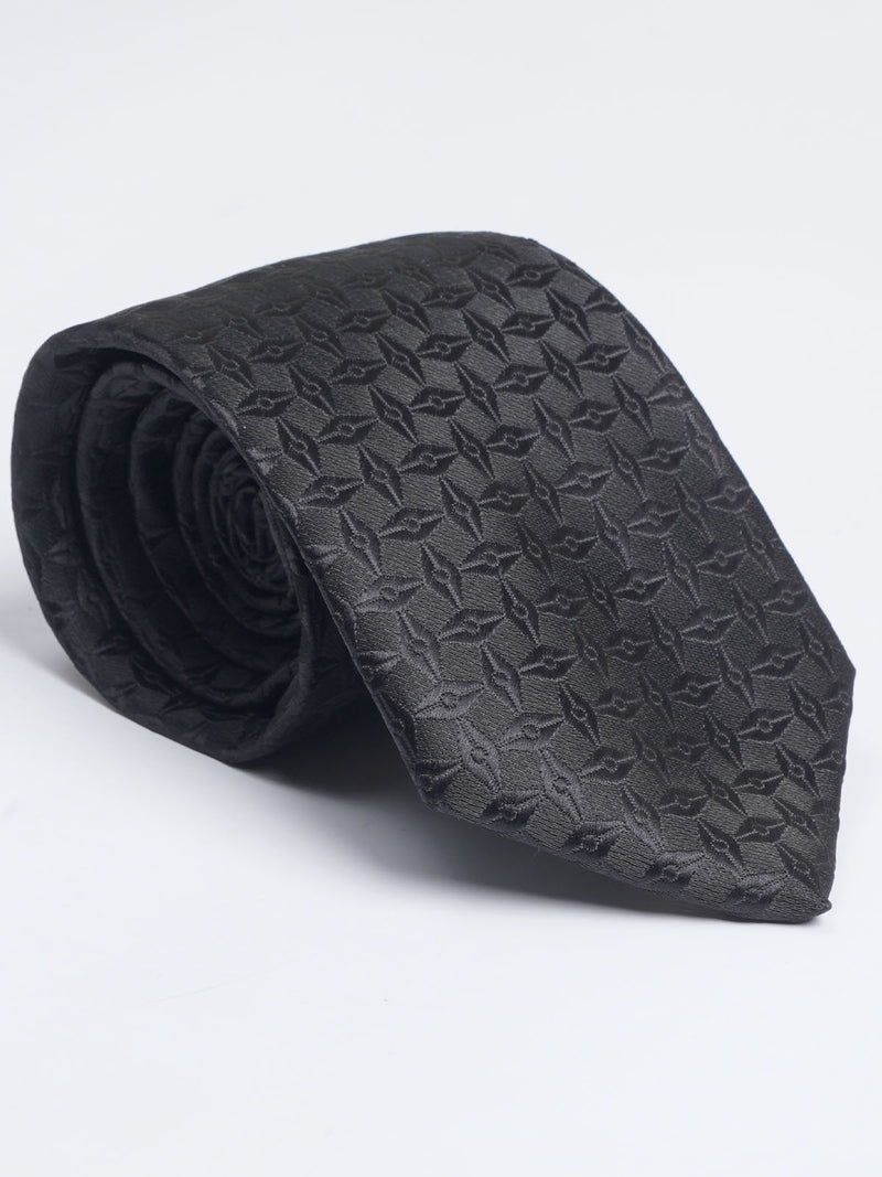 Black Designer Self Tie (TIE-1042)