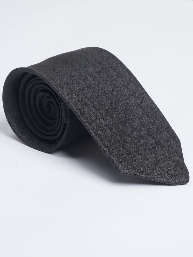 Black Designer Self Tie (TIE-1046)