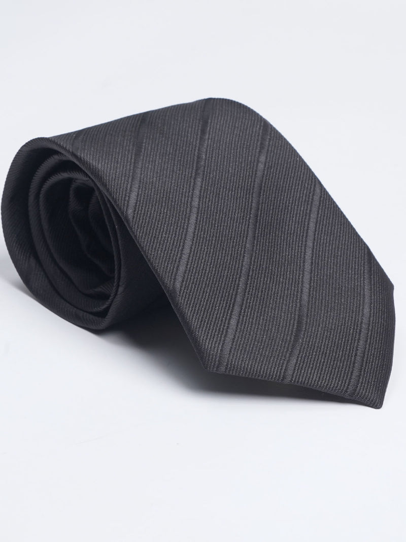 Black Designer Self Tie (TIE-1047)