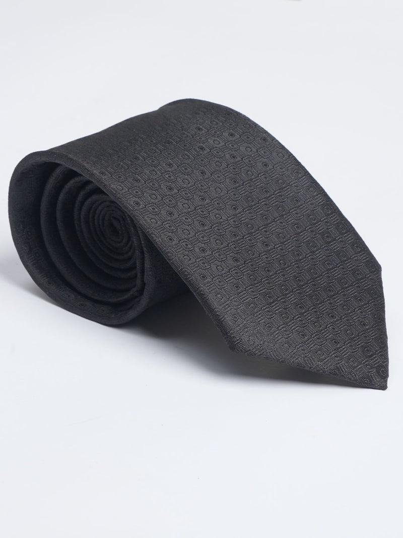 Black Designer Self Tie (TIE-1048)