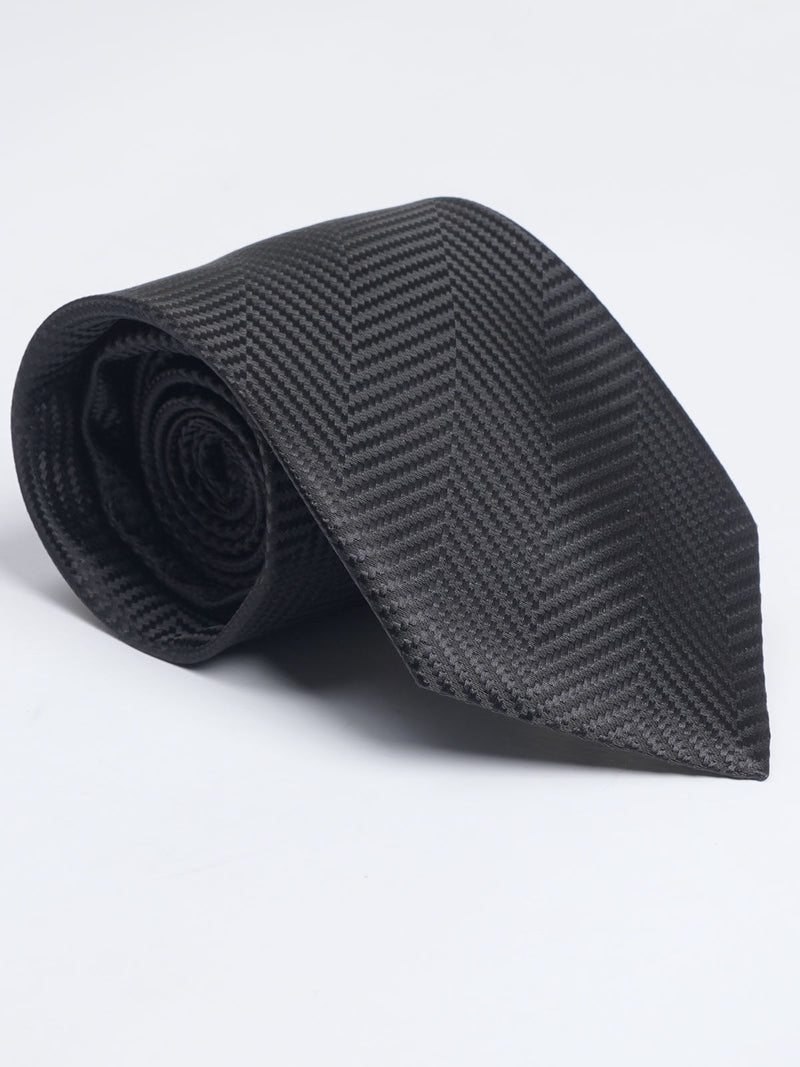 Black Designer Self Tie (TIE-1050)