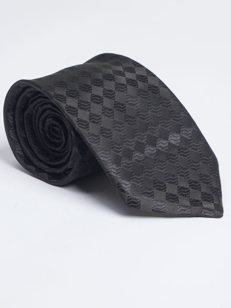 Black Designer Self Tie (TIE-1051)