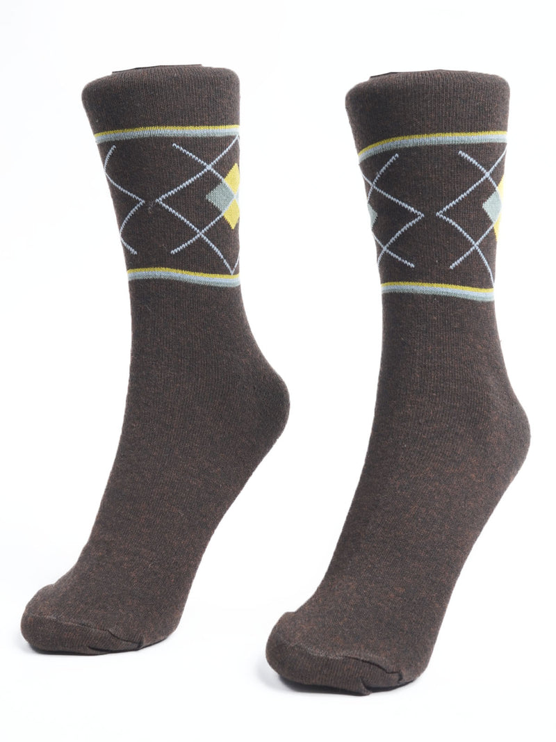 Brown Designer Socks  (SOCKS-1053)