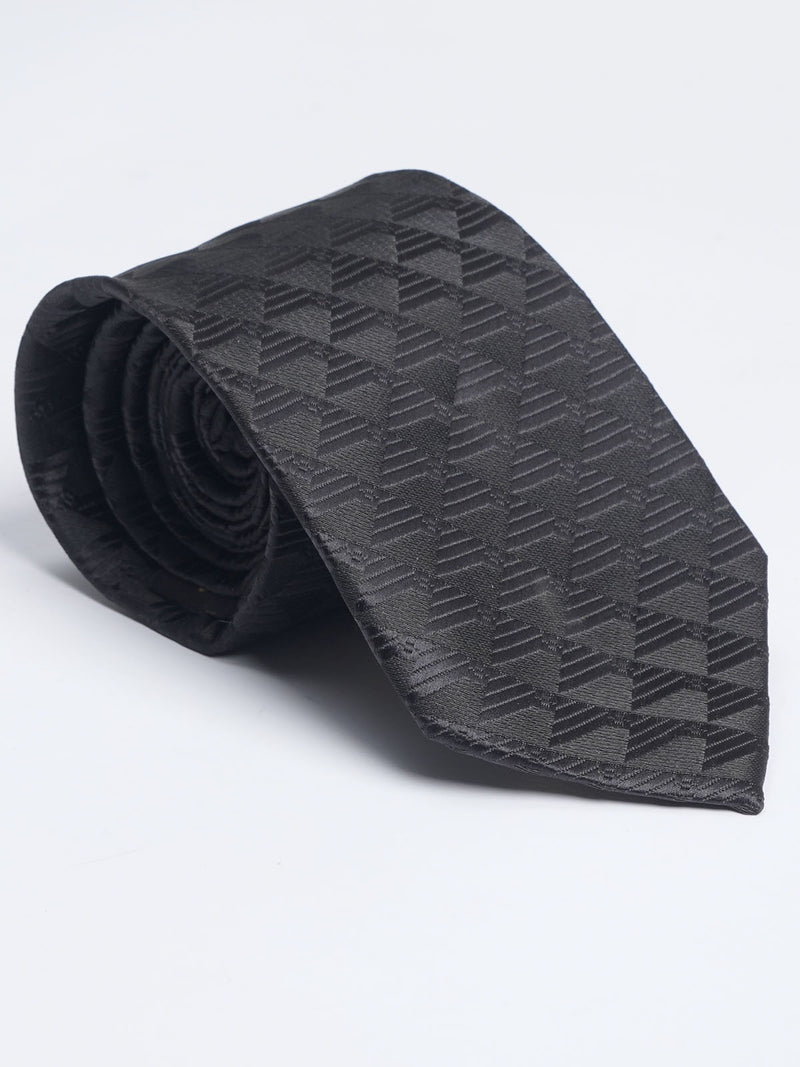 Black Designer Self Tie (TIE-1056)