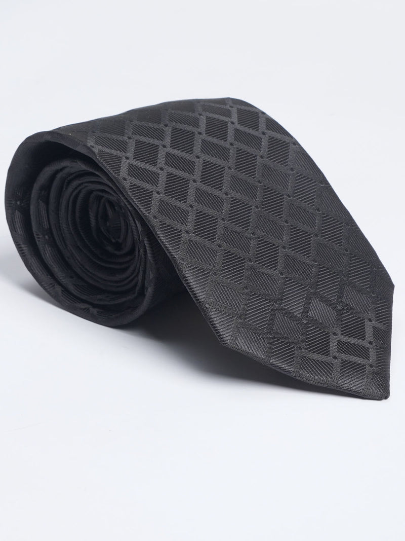 Black Designer Self Tie (TIE-1057)