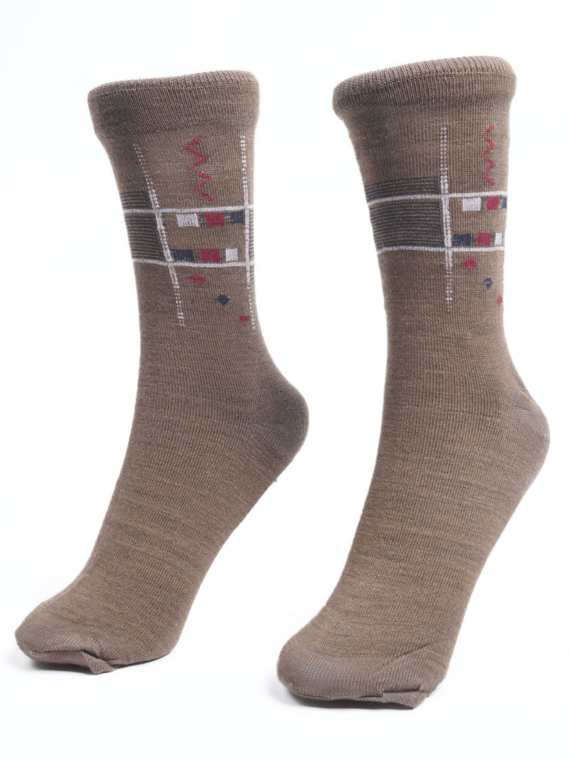 Brown Designer Socks  (SOCKS-1062)