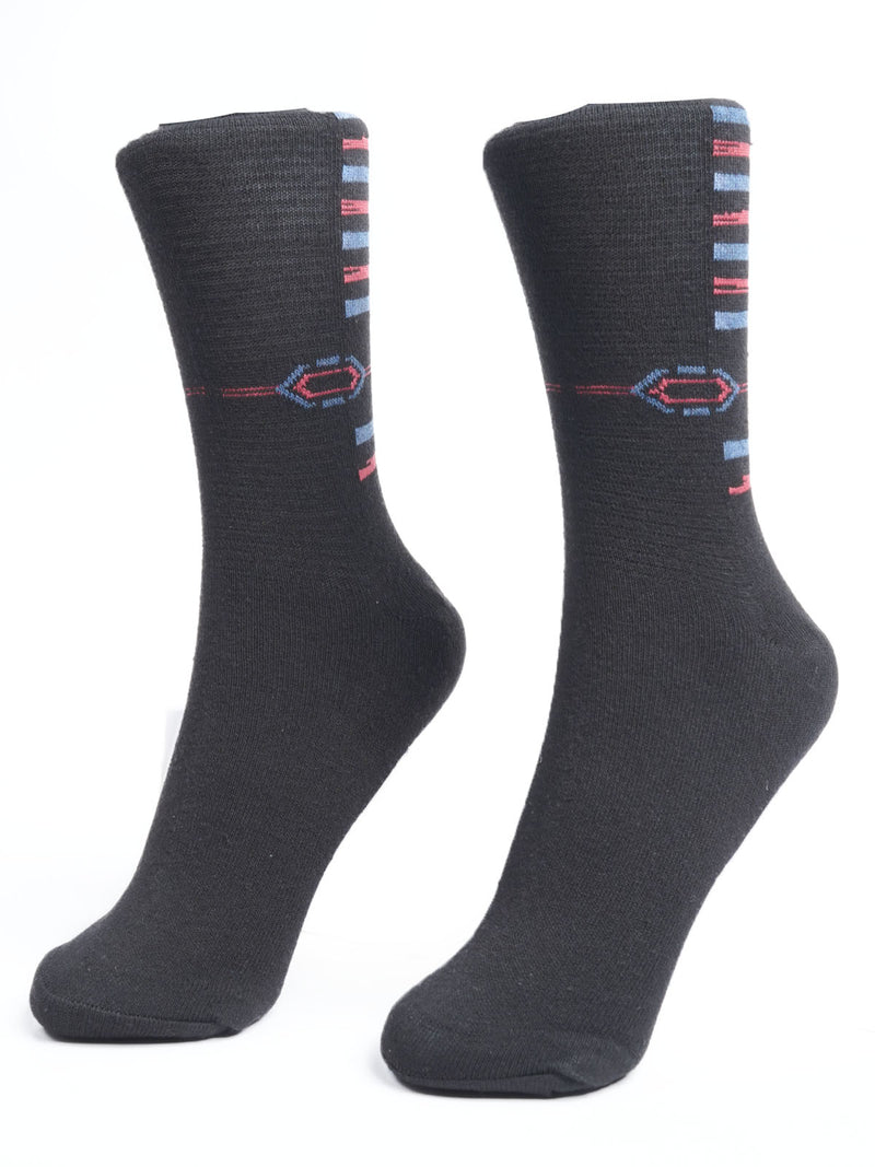 Black Designer Socks  (SOCKS-1070)