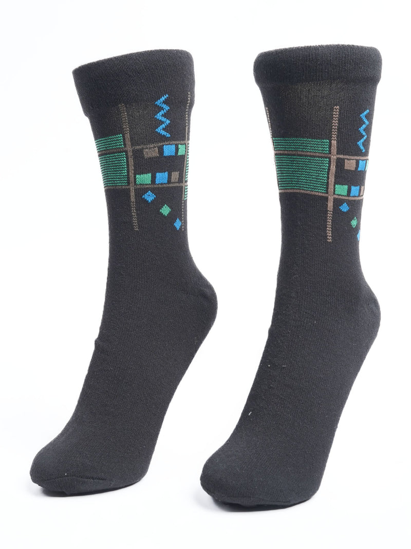 Black Designer Socks  (SOCKS-1073)