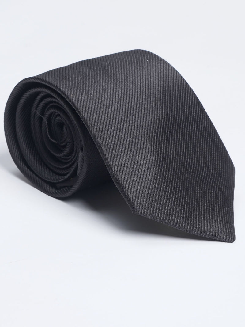 Black Designer Self Tie (TIE-1076)